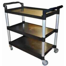 EDCO UTILITY CART / TROLLEY 3 TIER - 19051 - BLACK