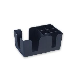 TRENTON BAR ORGANISER 6 COMPARTMENT BLACK  - 70869