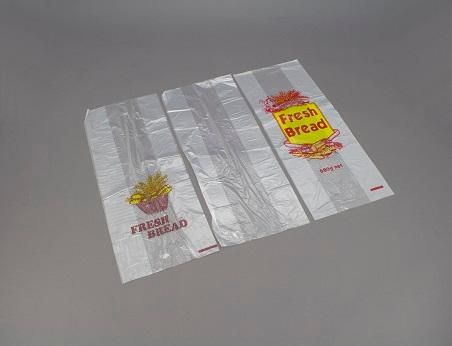 TP PRINTED  "FRESH BREAD " PLASTIC BAGS HDPE 680G (455 X 180 + 100) - 500-PKT