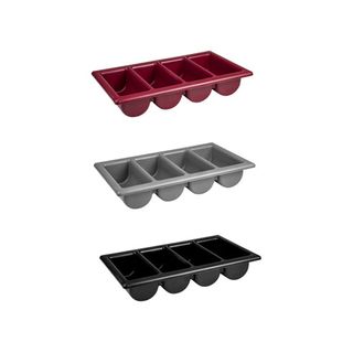 GASTRONORM CUTLERY BOX 4 COMP - GREY - 45045GY - EACH