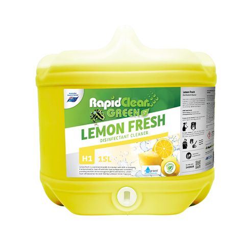 Rapid Clean " LEMON FRESH " Disinfectant - 15L (Recognised Environmental)
