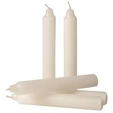 HOUSEHOLD CANDLES - WHITE - 200 X 20MM - 144 - CTN