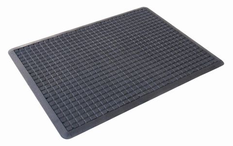 AIR GRID 90 cm X 120 cm GREASE PROOF BLACK MAT - ANTI-FATIGUE - EACH