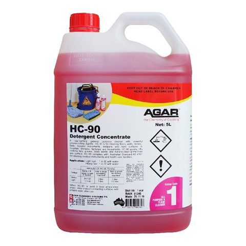 AGAR HC-90 - DETERGENT CONCENTRATE (H.G) 5L