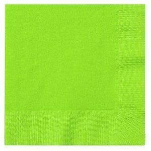 ALPEN LUNCH 2PLY LIME GREEN NAPKIN - 100 - PKT