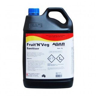 AGAR FRUIT 'N' VEG (FOOD WASH) SANITISER 5L