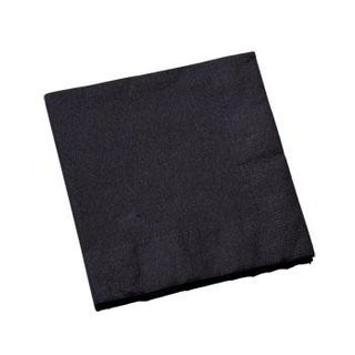 CAPRICE DINNER 2PLY BLACK NAPKIN 1/4 FOLD - 1000 - CTN