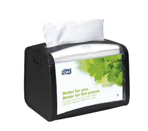 TORK N4 CLEAR / BLACK NAPKIN DISPENSER - EACH