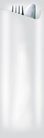ELAG NOCHETTA CUTLERY POUCH WHITE PAPER, 65 X 190MM - 3200 CARTON ONLY