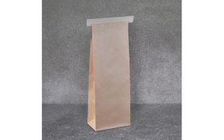 DETPAK BROWN TIN-TIE BAG, 500GRM, 275X100X60MM - 100 - SLV