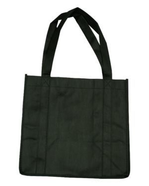 BLACK REUSABLE NON-WOVEN CARRY BAG 320 X 330 X 220MM - 100 - CTN