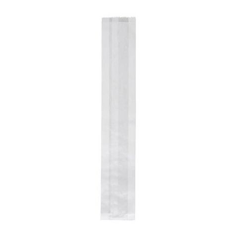 WHITE SINGLE FRENCH STICK PAPER BAG 670X110+50MM ( WSFSTK ) - 500 - PKT