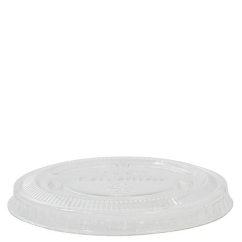CAPRI ROUND FLAT LID TO SUIT CLEAR PLASTIC SAMPLE CUP ( 30ml ) - 125 - SLV