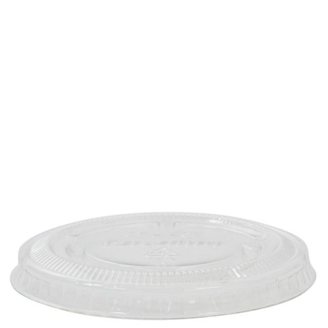 CAPRI ROUND FLAT LID TO SUIT CLEAR PLASTIC SAMPLE CUP P100 (01oz / 30ml ) - C-PP0487 - 125 - SLV