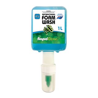 RAPID CLEAN ANTIBACTERIAL FOAM WASH - BLUE - P5 - 1L POD - EACH ( 140610 )
