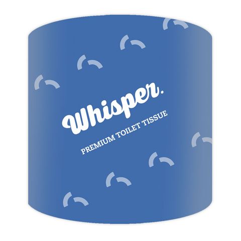 WHISPER PREMIUM 2PLY 400 SHEET I/W TOILET TISSUE ( 3644 ) - 48 - CTN