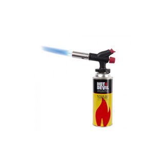 HOT DEVIL BLOW TORCH HEAD & BUTANE GAS CAN COMBO - KIT