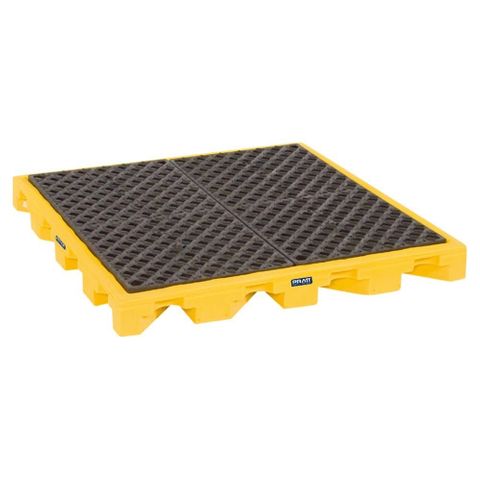 PRATT SAFETY 4 DRUM LOW PROFILE SPILL DECK WITH DRAIN - 165LTR ( 1072 ) - EACH