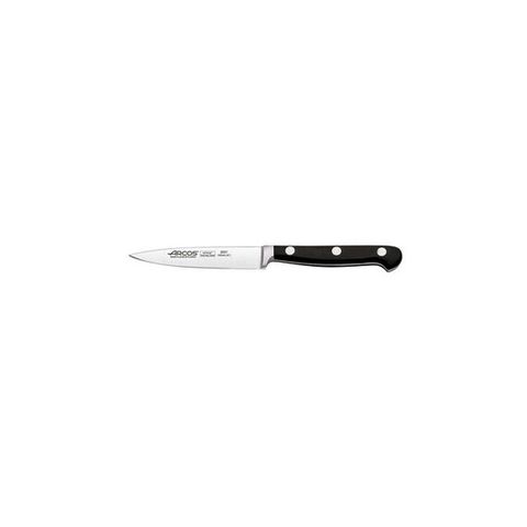 ARCOS CLASICA PARING KNIFE - 4" BLADE ( 100MM ) BLACK ( POM ) HANDLE - 280100 - EACH