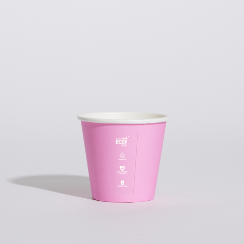 PINNACLE TRULY ECO 08oz PASTEL SINGLE WALL COFFEE CUP - AQUEOUS COATED ( 90mm UNI ) - 1000 - CTN