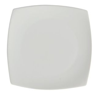 OLYMPIA WHITEWARE ROUNDED SQUARE PLATE 185mm x 185mm D - U169 - 12 - CTN