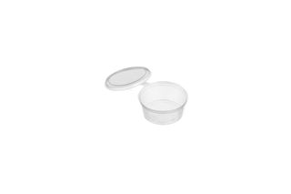 GENFAC 50ML PP SAUCE CONTAINER WITH HINGED LID - 1000 - CTN