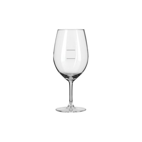 LIBBEY CUVEE RED WINE GLASS 530ML WITH DOUBLE POUR LINE AT 150MLL / 250ML ( PLIMSOLL ) - LB570021-DPL - 12 - CTN