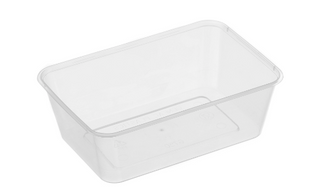 GENFAC FREEZER GRADE 750ML RECTANGULAR CONTAINER - G750 FR - 50 - SLV