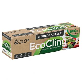 ECOCLING ECO+ BIODEGRADABLE CLING WRAP DISPENSER - 33CM X 600M - 6 - CTN