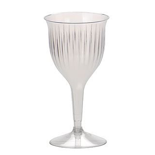 MARINUCCI 200ML PLASTIC GOBLET WINE GLASS ( 33-GWG200 ) - 10 - SLV