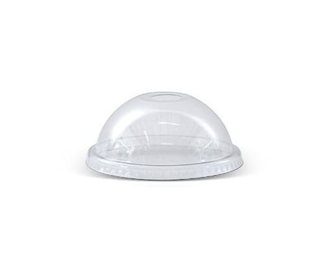 GREENMARK CLEAR PET RECYCLABLE DOME LID WITH HOLE - 14 / 16 / 20 / 24oz ( 98mm dia ) - DL98H - 1000 - CTN