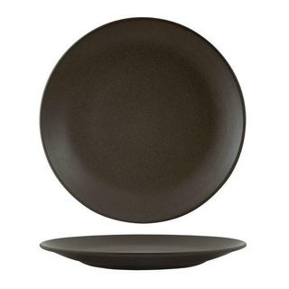 ZUMA CHARCOAL ROUND COUPE PLATE 285MM - 90967 - 12 - CTN