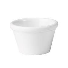 RAMEKIN - RYNER MELAMINE WHITE 45ML ( 63x40MM ) - EACH- 69650