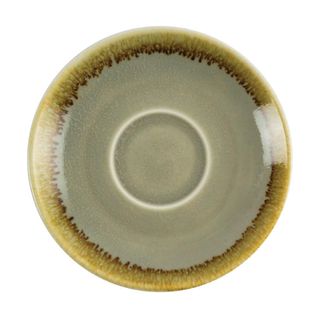 OLYMPIA KILN ESPRESSO SAUCER - MOSS - 115MM DIA - GP477 - 6 - CTN