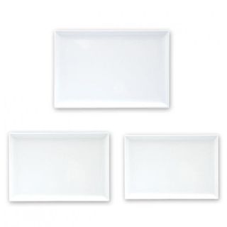 RYNER MELAMINE RECTANGULAR PLATTER - WHITE - 300X220MM - 91032-W - EACH