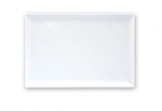 RYNER MELAMINE RECTANGULAR PLATTER - WHITE - 350X240MM - 91034-W - 6 - CTN