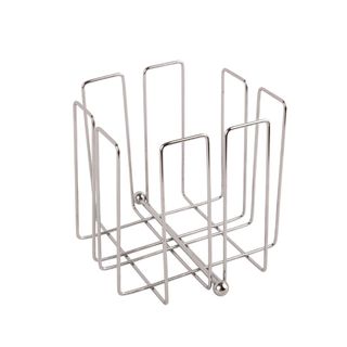 OLYMPIA CHROME PLATED NAPKIN HOLDER - 190mm x H x 190mm W x 190mm L - T763 - EACH