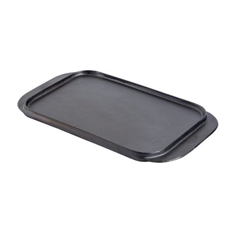 VOGUE REVERSIBLE CAST IRON DOUBLE GRIDDLE PAN - 482mm L x 260mm W - M650 - EACH