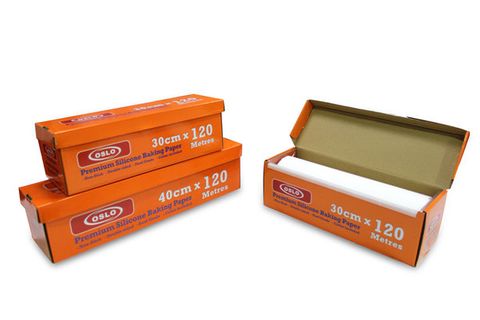 OSLO PREMIUM SILICONE BAKING PAPER / HANDY BAKE 40CM x 120M - 1 - ROLL