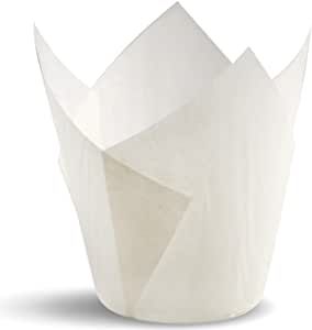 NOVACART MUFFIN WRAP WHITE (TULIP CUP) 60MM BASE - 200 - SLV