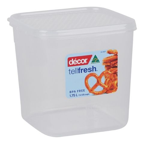 DECOR 1.75L TELLFRESH SUPER STORER SQUARE - 000960 - 6 - CTN