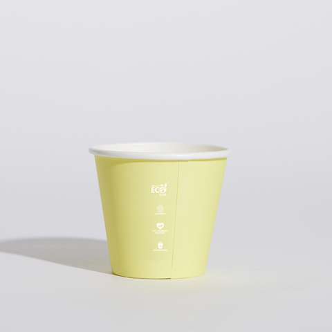 PINNACLE TRULY ECO 06oz PASTEL SINGLE WALL COFFEE CUP - AQUEOUS COATED ( 80mm ) - 50 - SLV