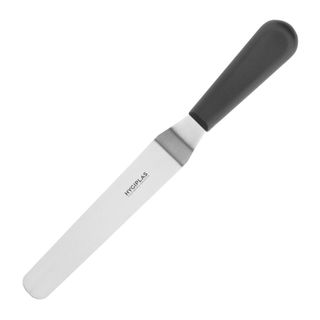 HYGIPLAS CRANKED PALETTE KNIFE 7.5" ( 190MM ) BLADE - BLACK HANDLE - D410 - EACH