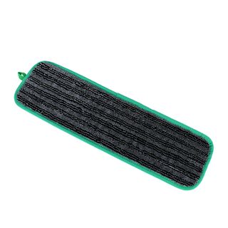 SABCO ULTRA CLEAN MICROFIBRE ANTIBACTERIAL FLAT MOP PAD WITH VELCRO 47CM GREEN EDGE - SABC-1267G ( MICRO FX ) - EACH