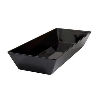 RYNER MELAMINE RECTANGULAR DEEP DISH - BLACK - 500 l x 200 W x 70mm DEEP - 91076-BK - EACH