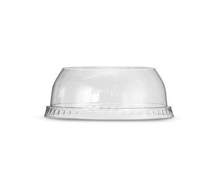 GREENMARK CLEAR PET RECYCLABLE DOME LID WITH LARGE 55mm HOLE - 14 / 16 / 20 / 24oz ( 98mm dia ) - DL98LH - 1000 - CTN