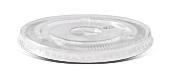 GREENMARK CLEAR PET RECYCLABLE FLAT LID WITH X SLOT - 6 / 8oz ( 78mm dia ) - FL78PET - 1000 - CTN