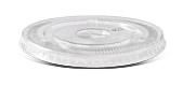 GREENMARK CLEAR PET RECYCLABLE FLAT LID WITH X SLOT - 6 / 8oz ( 78mm dia ) - FL78PET - 50 - SLV