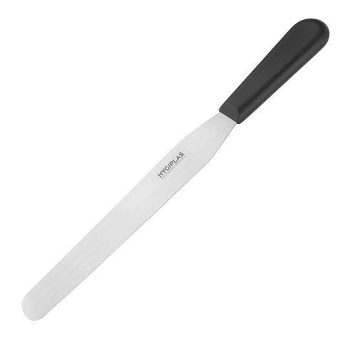 HYGIPLAS STRAIGHT PALETTE KNIFE 10" ( 225MM ) BLADE - BLACK HANDLE - D406 - EACH