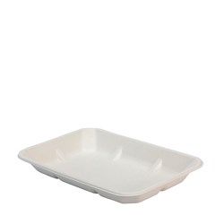 ENVIRO CHOICE NATURAL FIBRE PRODUCE TRAY - DEEP - 5"X 8" ( 138mm W x 212mm L x 25mm H ) - EC-TY023 - 250 - SLV